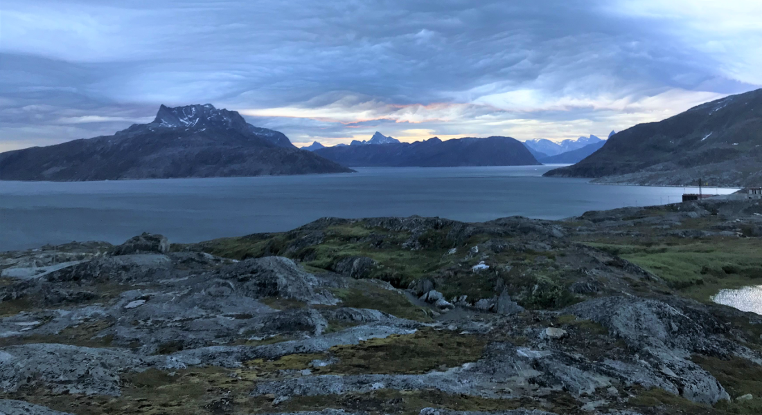 Fjord view in Greenland. 