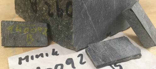 Tools in the sample preparation lab are used to make rock samples suitable for further analysis. (Photo: M. Harding)
