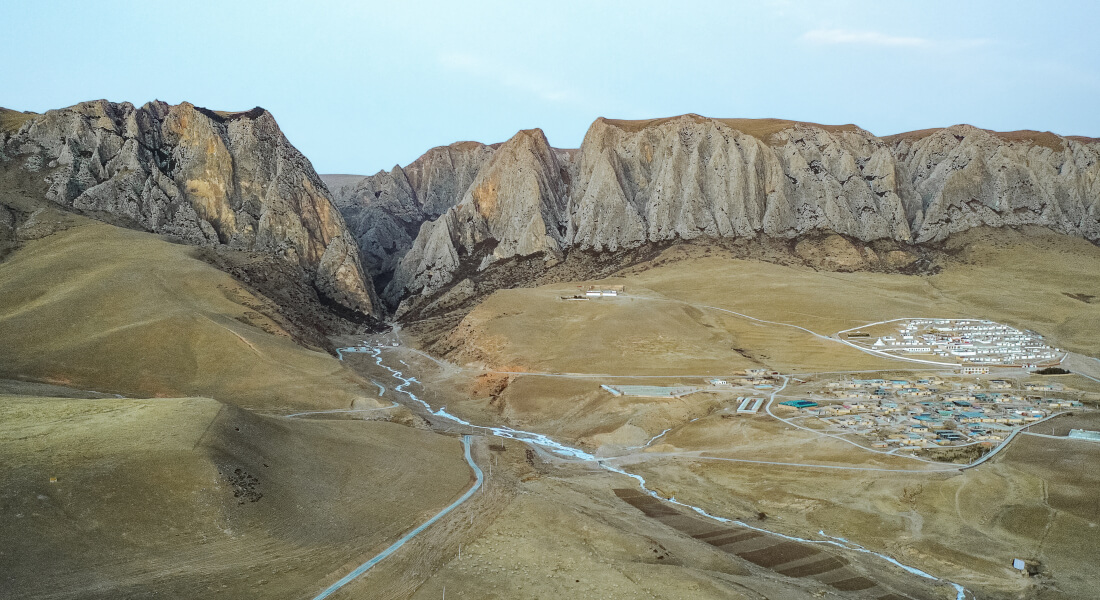 The edge of the Ganjia Basin 