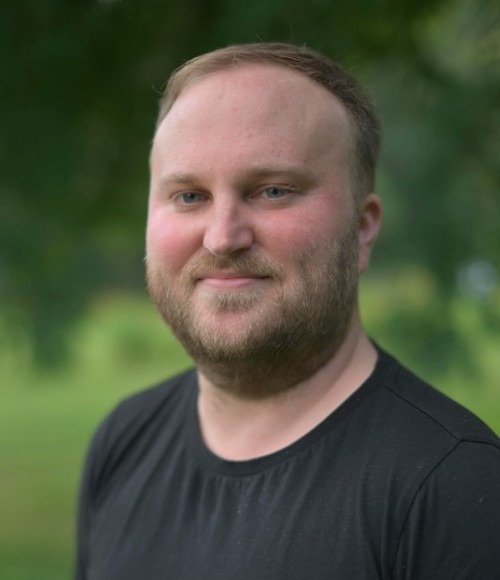 Close-up of group leader Christopher Barnes.